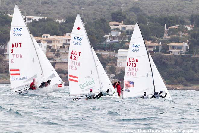 Practice Race: 470Class - 44th Trofeo Princesa Sofia Mapfre © Thom Touw http://www.thomtouw.com